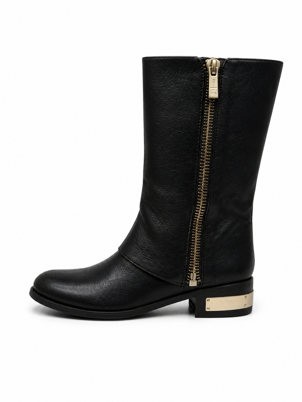 Vince Camuto Winivie Black Silk Goat Mid-Calf Boots size 9 with box